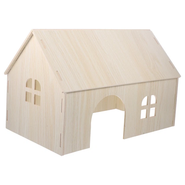 Kleines Haustier Holzhaus Hamsterversteck Nest Mini Hamsterhaus