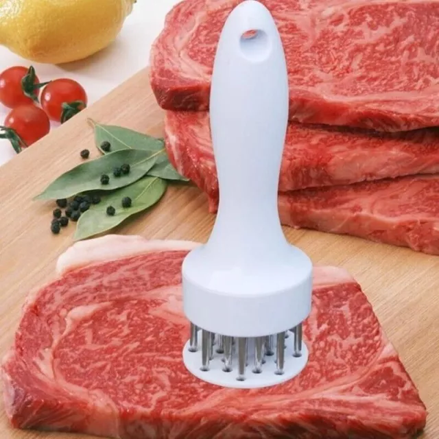 Stainless Steel Meat Tenderizer Needle 16 Pin Steak BBQ Kitchen Cooking Tool Kit