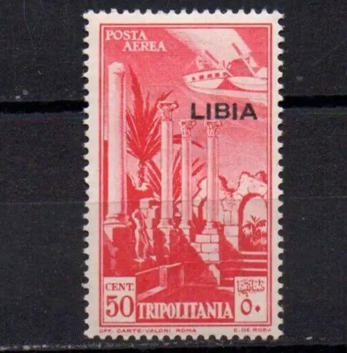 Colonie Italiane Libia 1937-41 P.aerea Soprastampato,Cent.50 Mnh**