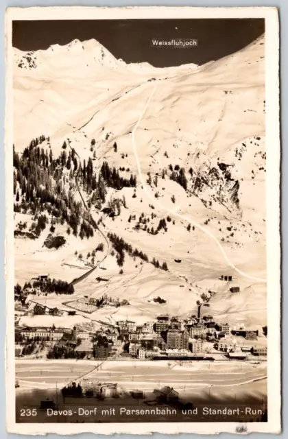 RPPC Switzerland Davos Dorf Parsenn Parsennbahn Railway Weissfluhjoch Summit