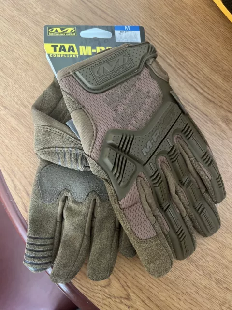 Mechanix Wear TAA Covert M-Pact Anti-static Impact Gloves Size M Coyote Brown