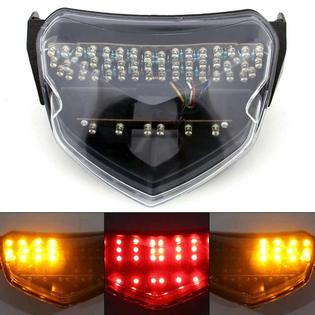 Integrated LED TailLight Turn Signals for Suzuki GSXR 600/750 2004-2005 Clear_