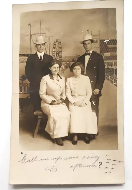 VTG Photo Postcard Taken in Los Angeles CA 1911 Beck Family Neat Couples 45