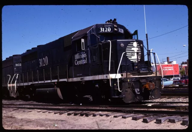 Original Rail Slide - IC Illinois Central 3120 no location 10-14-1989