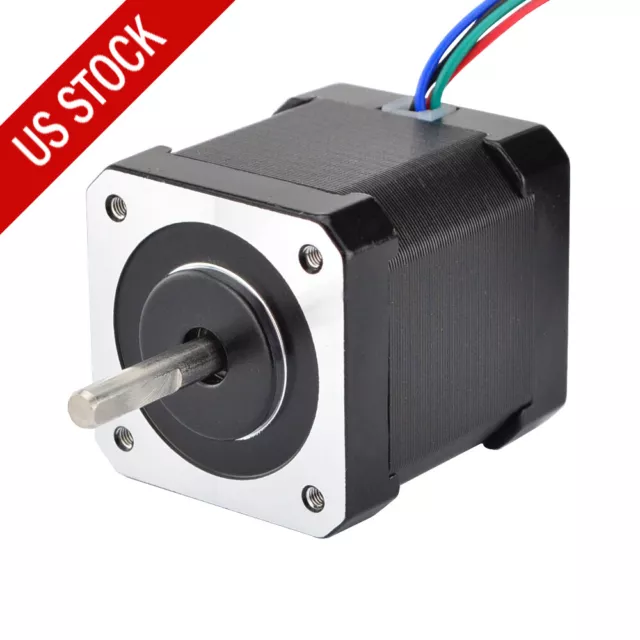 STEPPERONLINE Nema 17 Stepper Motor 59Ncm(84oz.in) 48mm Body 2A 17HS19-2004S1