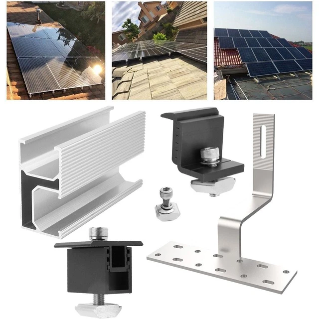Soporte para panel solar soporte para panel solar 4 piezas/juego para panel solar de 30-50 mm de espesor