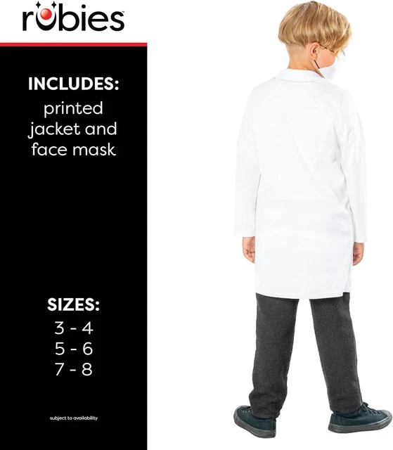 Rubies Rubie's 301751XS000 Costume da Dottore per Bambini, Ragazzi