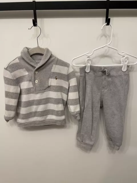 Ralph Lauren Baby Boys Fleece Top and Jogger Set 18M