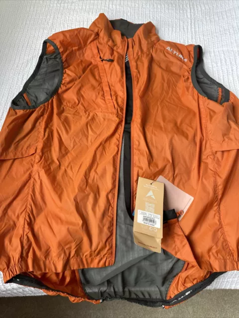 Altura Airstream Mens Cycling Gilet - Orange And Grey