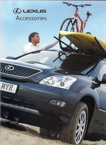 Lexus Accessories 2003 UK Market Sales Brochure IS GS LS SC RX