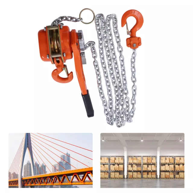 3/4Ton Chain Hoist Chain Ratchet Lever Block Chain Hoist Come Along Lift Puller