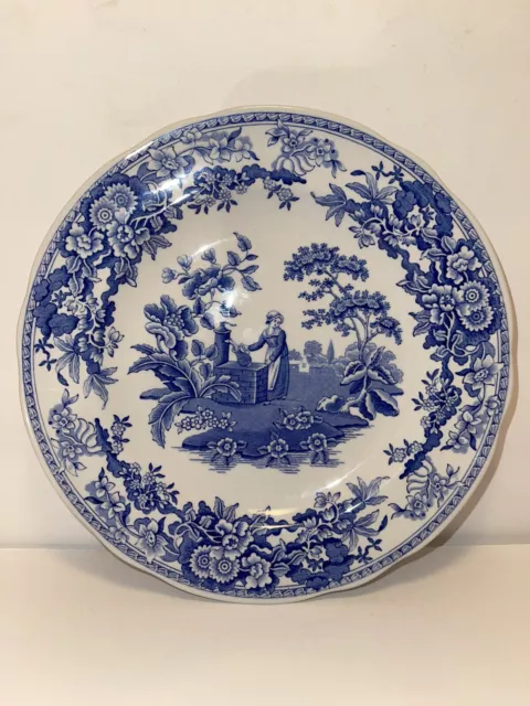 Plate The Spode Blue Room Collection Georgian Series 'Girl At Well' Plate 7 1/2”