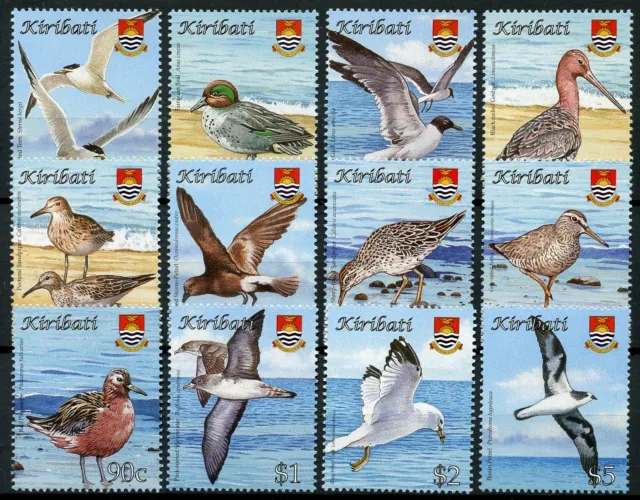Kiribati Birds Stamps 2008 MNH Bird Definitives Terns Gulls Ducks 12v Set