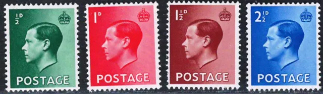 GREAT BRITAIN 1936 Very Fine MNH Stamps Set Scott # 230-3 King Edwaard VIII