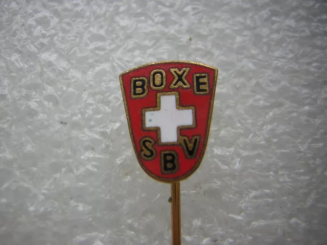 alte Anstecknadel - Box Club - Boxe -  Box Verband Schweiz - Boxsport