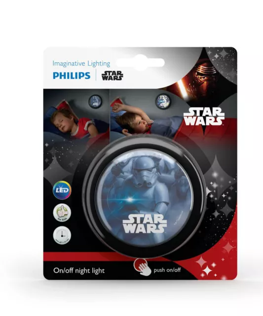 Philips Star Wars LED luz nocturna a batería lámpara de habitación infantil 7192430P0 3