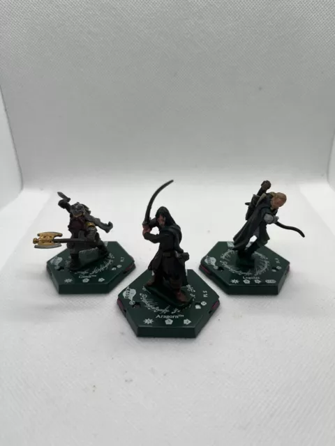 Combat Hex Lord Of The Rings Lot PL5/6/7 Aragorn,Legolas,Gimli LOTR Miniatures