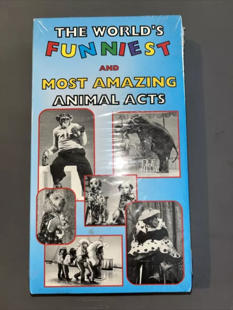 The Worlds Funniest and Most Amazing Animal Acts (VHS, 1999) NEW SEALED