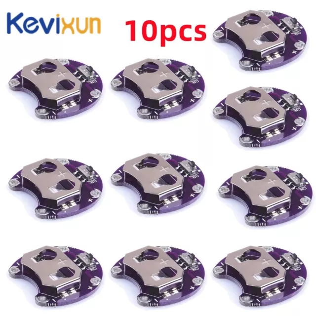 10PCS Lily-Pad Coin Cell Battery Holder CR2032 Battery Module Mount for arduino
