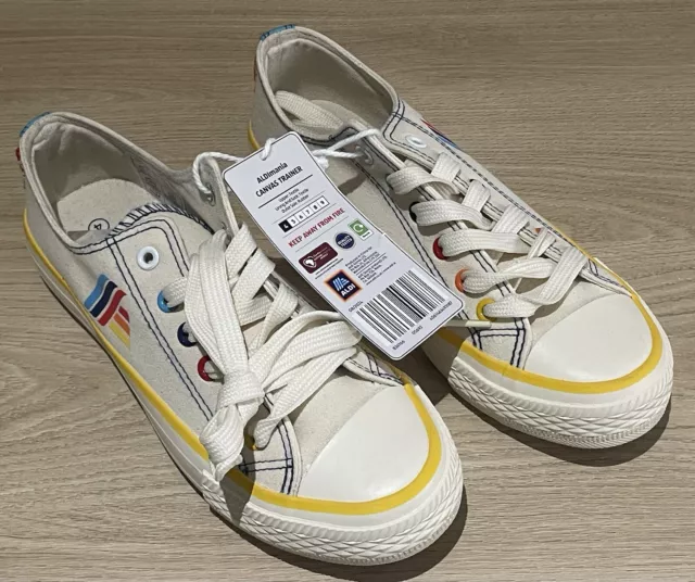 ALDI MANIA CANVAS Trainer Size 5 LIMITED EDITION NEW 15.00 PicClick UK