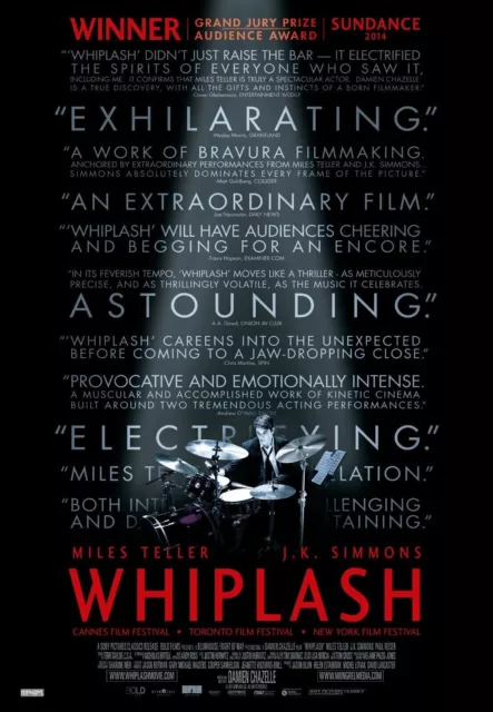 Whiplash Movie Poster Classic Vintage Print Image Wall Art A4