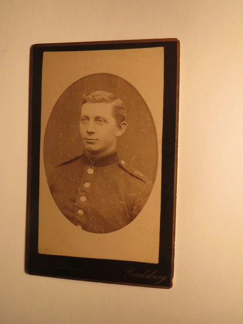 Rendsburg - Soldat in Uniform - Regiment Nr. 9 - Portrait / CDV
