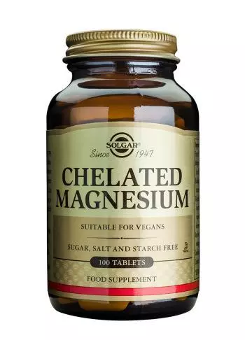 Solgar Chelated Magnesium Tablets, 100