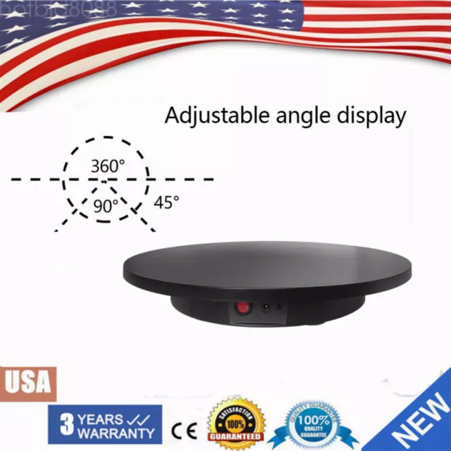 16.5 360° Electric Motorized Rotating Turntable Display Stand + Remote  Control