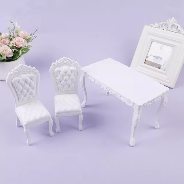 Doll House 1:6 Kitchen Furniture Dining Table Chair Computer Office Desk Ch DB
