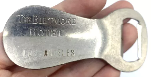 The Biltmore Hotel Los Angeles Bottle Opener Shoe Horn Vintage