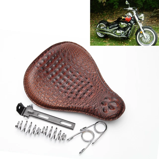 Motorcycle Solo Seat Brown Refit For Suzuki Boulevard Intruder Bobber Chopper