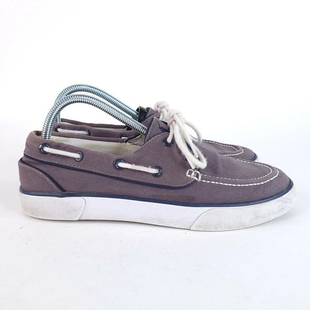 Ralph Lauren Boat Shoe Womens 9 / Mens 7.5 Gray Blue White Comfort Lightweight