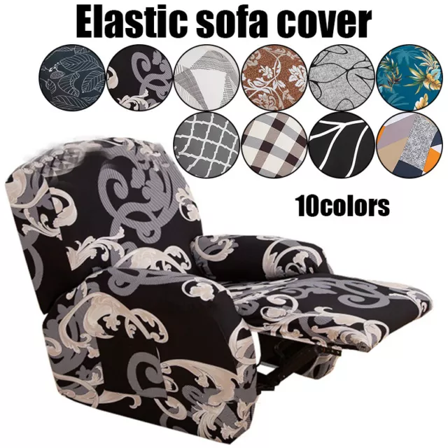 Reclinable Cubierta Sillón Silla Individual Sofá Funda Chaise Longue #Ca "