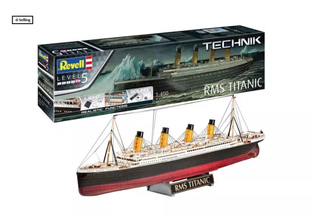 Revell 00458 - RMS Titanic Technik | Light + Sound | 1:400 | NEU + OVP | Händler