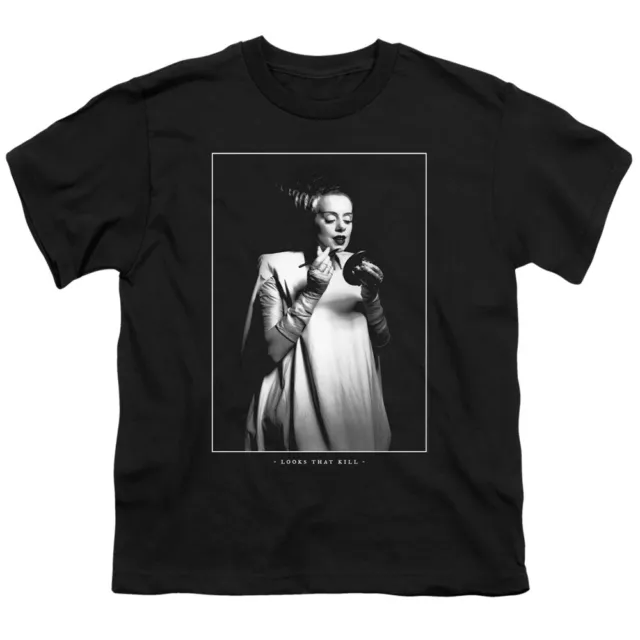 Bride of Frankenstein Kids T-Shirt Looks That Kill Black Tee