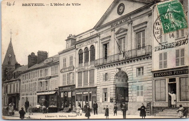60 BRETEUIL - l'hotel de ville.