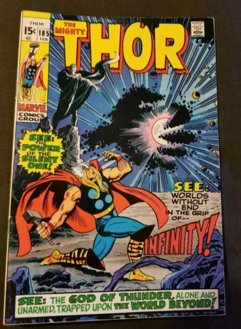 MIGHTY THOR # 185 MARVEL COMIC 1971 STAN LEE and JOHN BUSCEMA INFINITY