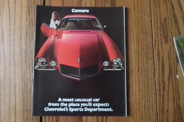 1970 Chevrolet Camaro  Original Dealer Brochure ( With Options & Features )