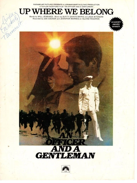 Sheet Music Up Where We Belong An Officer and a Gentleman Paramount Pic 1982 775