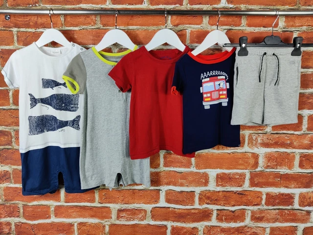 Baby Boy Bundle Age 18-24 Months Next Gap Romper Top T-Shirt Shorts Summer 92Cm