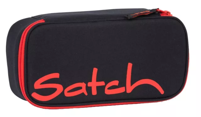 satch Schlamperbox Schlampermäppchen Tasche Fire Phantom Schwarz Rot Neu