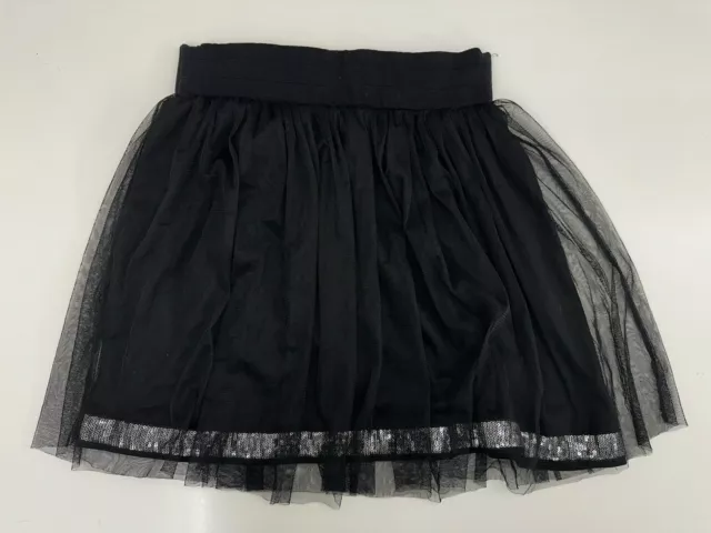 Disney D-Signed Girls Skirt Size XL Black Tulle Sequin Dress Up