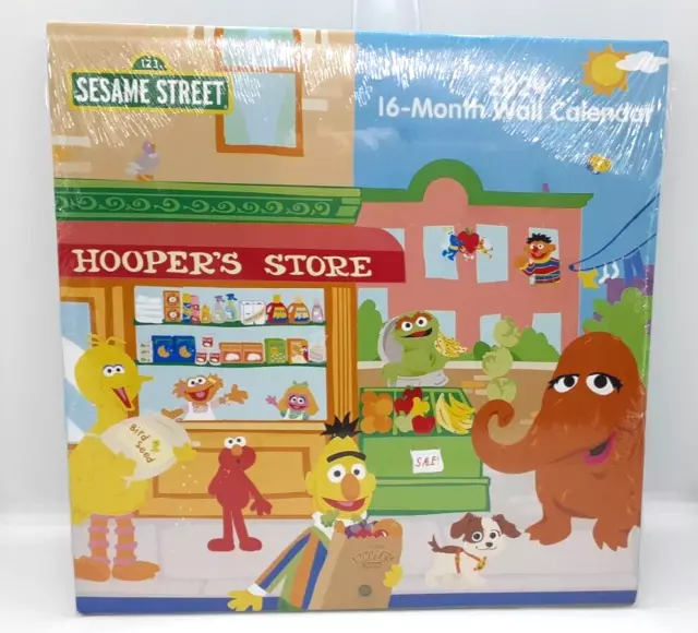 2024 SESAME STREET 16 Month Wall Calendar (SEALED) BRAND NEW 9.80