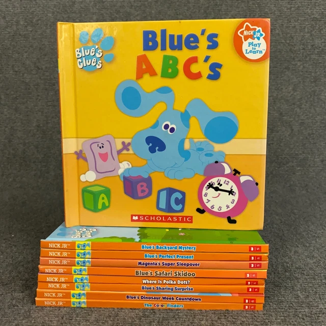 BLUE'S CLUES 9 x Nick Jr Play to Learn Hardcover Childrens Books 1st ...