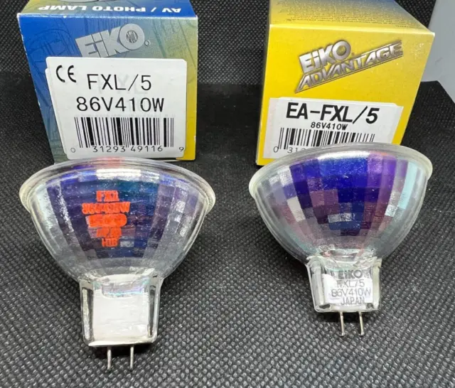 2 EIKO FXL/5 410W 86V AV Photo Projector Lamp Bulbs