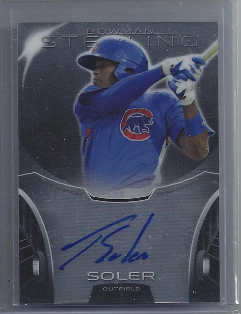 Jorge Soler 2013 Bowman Sterling Auto #BSAP-JS -- Braves/Marlins Superstar! Jorge Soler 2013 Bowman Sterling Auto #BSAP-JS -- Braves/Marlins Superstar!