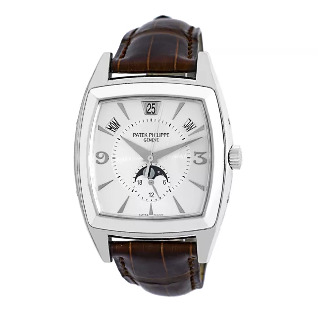 PATEK PHILIPPE 18K White Gold Gondolo Annual Calendar 5135 G Box Warranty MINTY