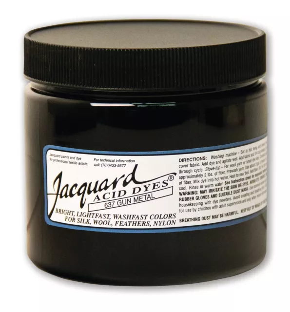 Jacquard Acid Dye for Wool, Silk and Other Protein Fibers, 8 Ounce, Concentrated