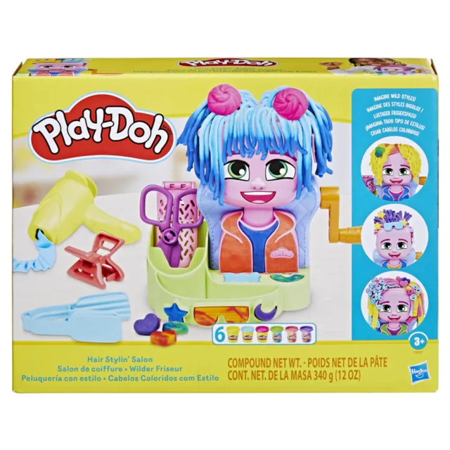 Play-Doh Hair Stylin' Salon Playset, Pretend Play Kids Ages 3+