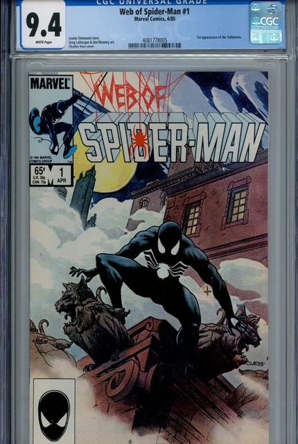 Web of Spider-Man Vol 1 #1 Marvel CGC 9.4 NM (1985)